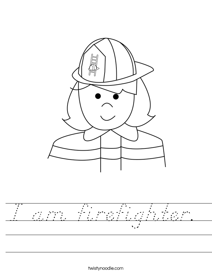 I am firefighter.  Worksheet