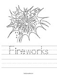 Fireworks Worksheet