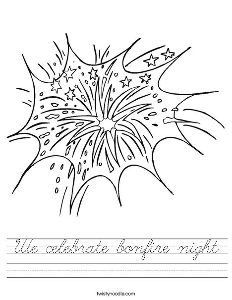 Fireworks in the Sky Worksheet