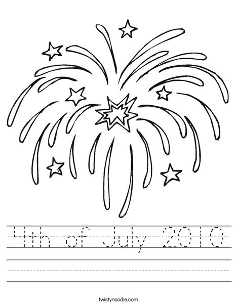 Fireworks Worksheet