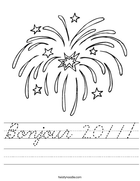 Fireworks Worksheet