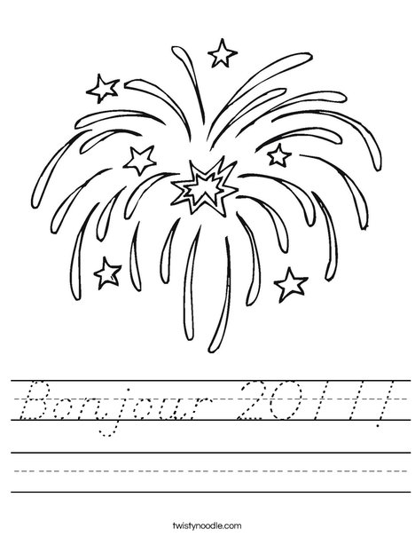 Fireworks Worksheet