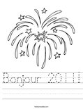 Bonjour 2011! Worksheet