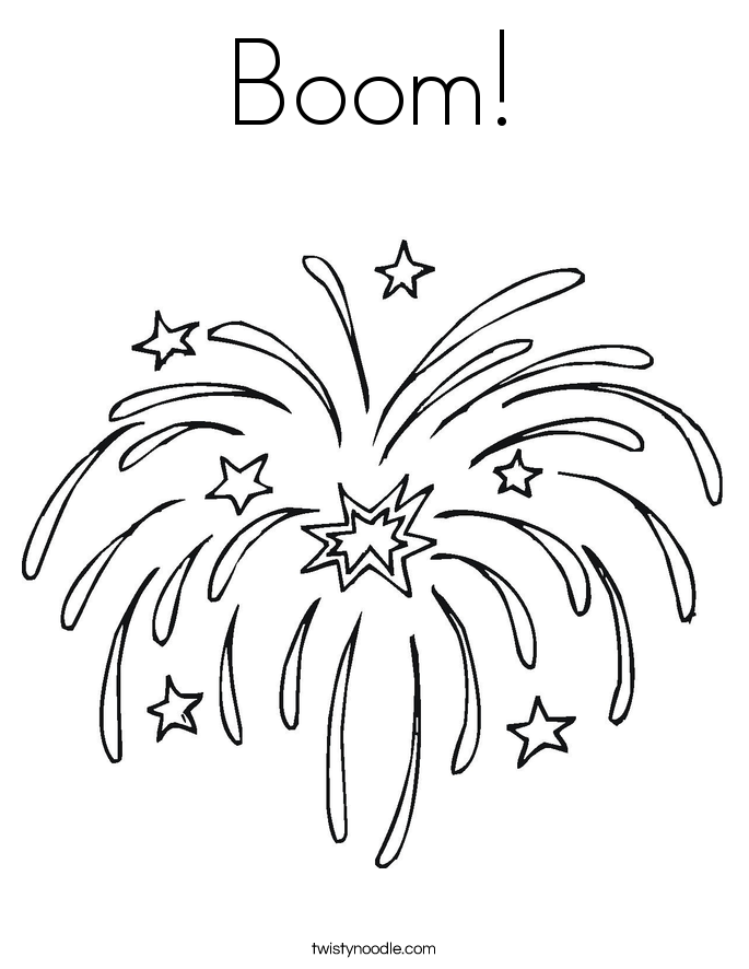Boom! Coloring Page