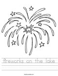 fireworks on the lake Worksheet