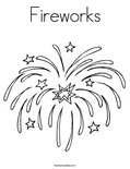 FireworksColoring Page