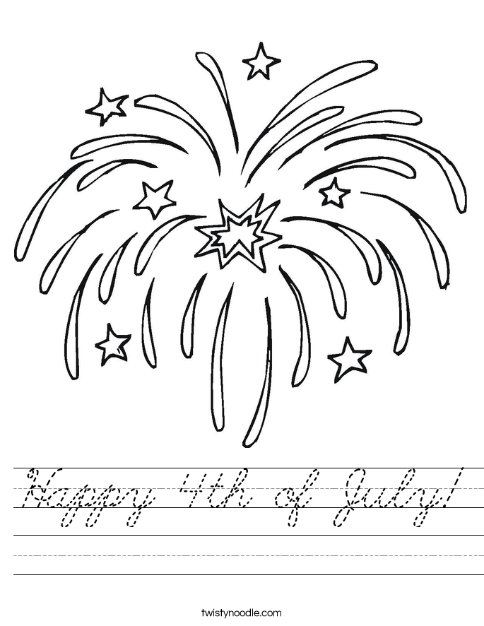 Happy 4th of July! Worksheet