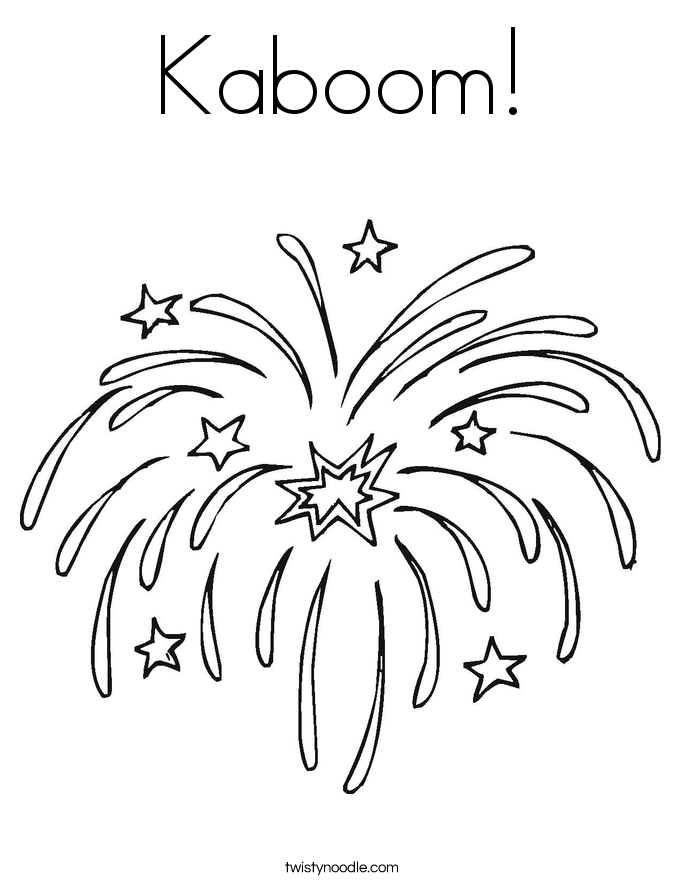 Kaboom! Coloring Page