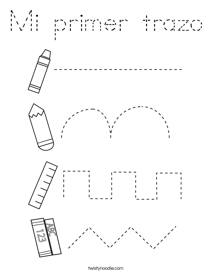 Mi primer trazo Coloring Page