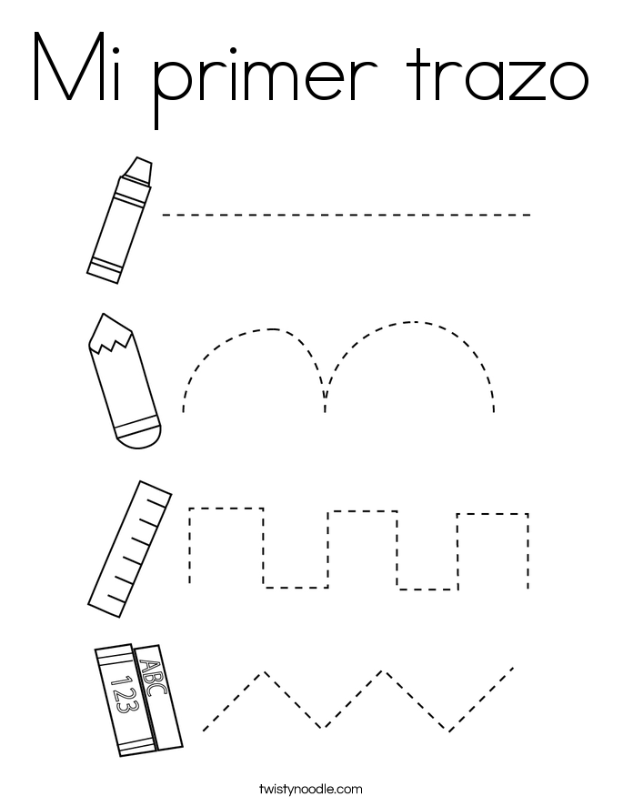Mi primer trazo Coloring Page