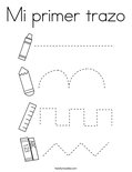 Mi primer trazo Coloring Page