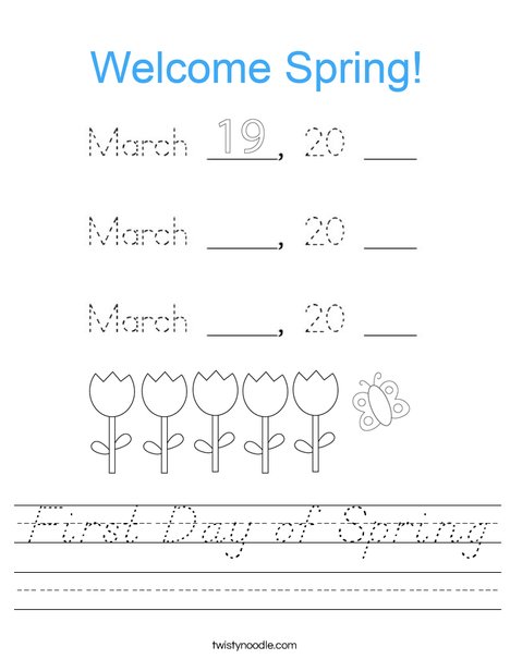 Today is March 20, 2020 Worksheet