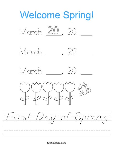 Today is March 20, 2020 Worksheet