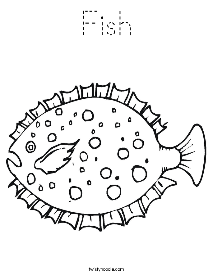 Fish Coloring Page