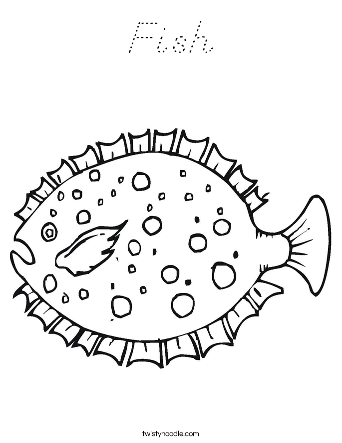 Fish Coloring Page