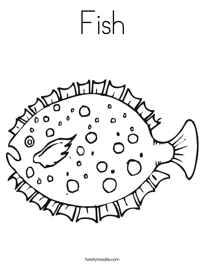 Fish Coloring Page