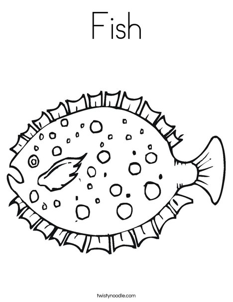 Puffer Fish Coloring Page