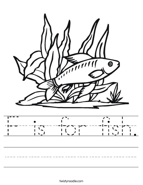 Fish in Seaweed Worksheet