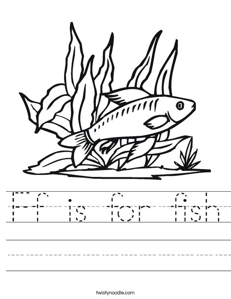 Fish in Seaweed Worksheet