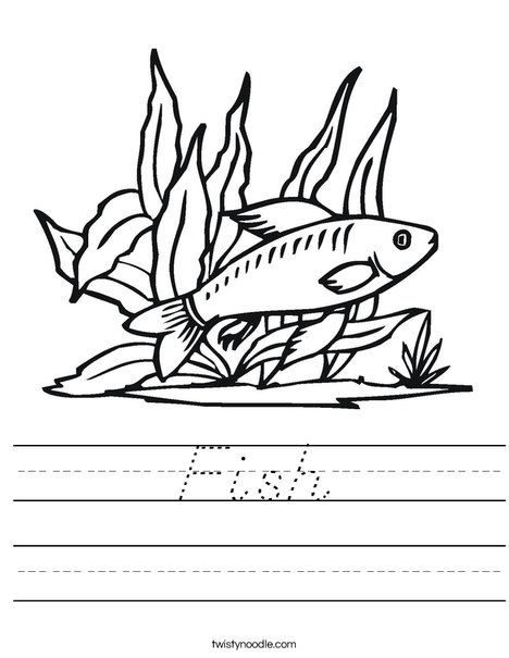 Fish in Seaweed Worksheet