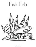 Fish Fish Coloring Page
