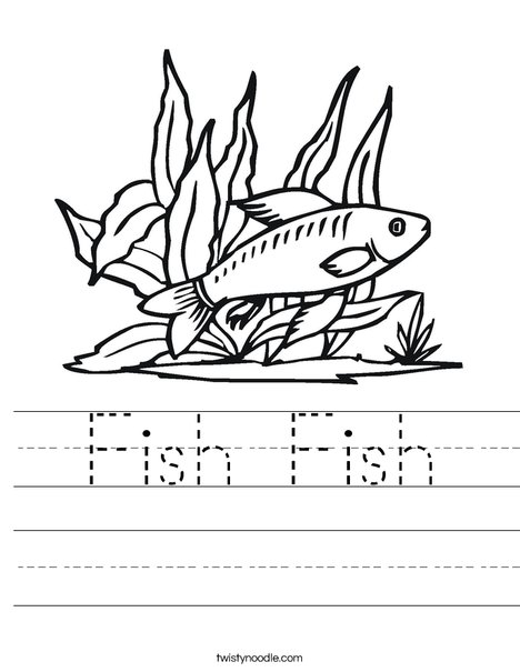Fish in Seaweed Worksheet