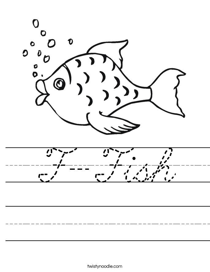F-Fish Worksheet