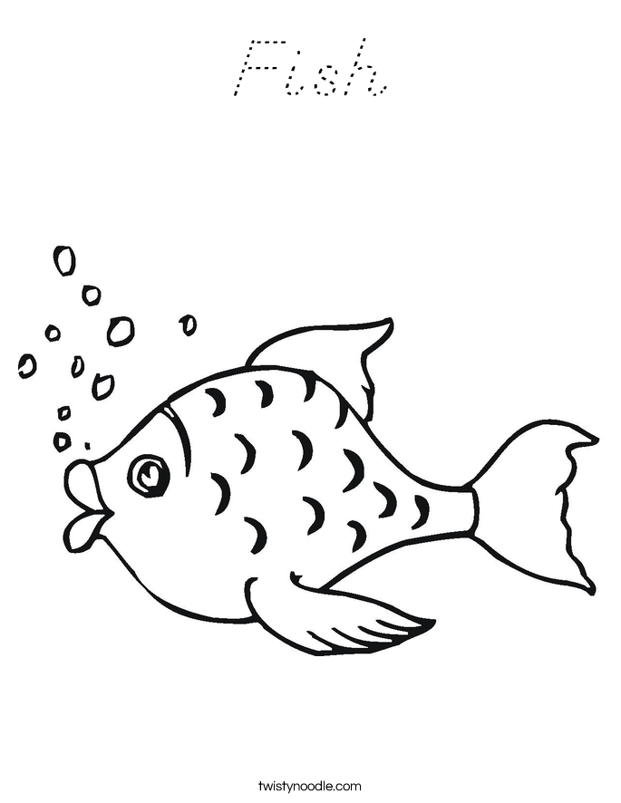 Fish Coloring Page