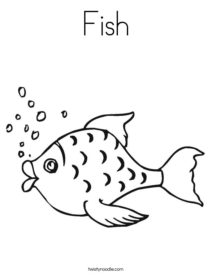 Fish Coloring Page