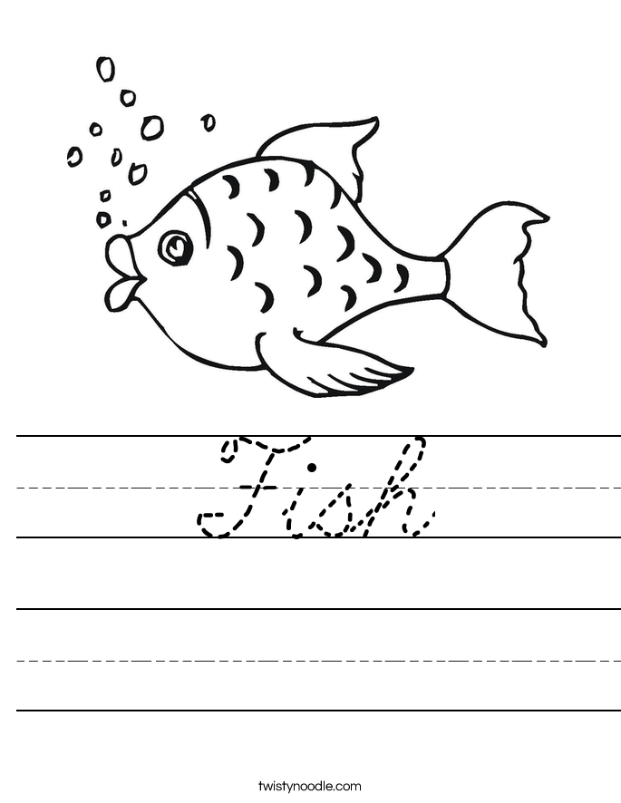 Fish Worksheet