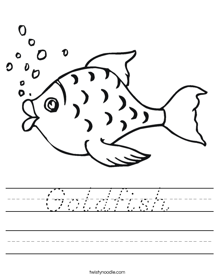 Goldfish Worksheet