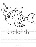 Goldfish Worksheet