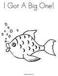 I Got A Big One!Coloring Page