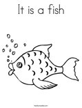 It is a fishColoring Page