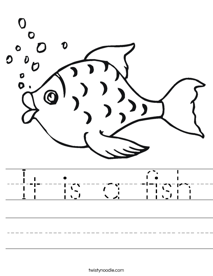 It is a fish Worksheet