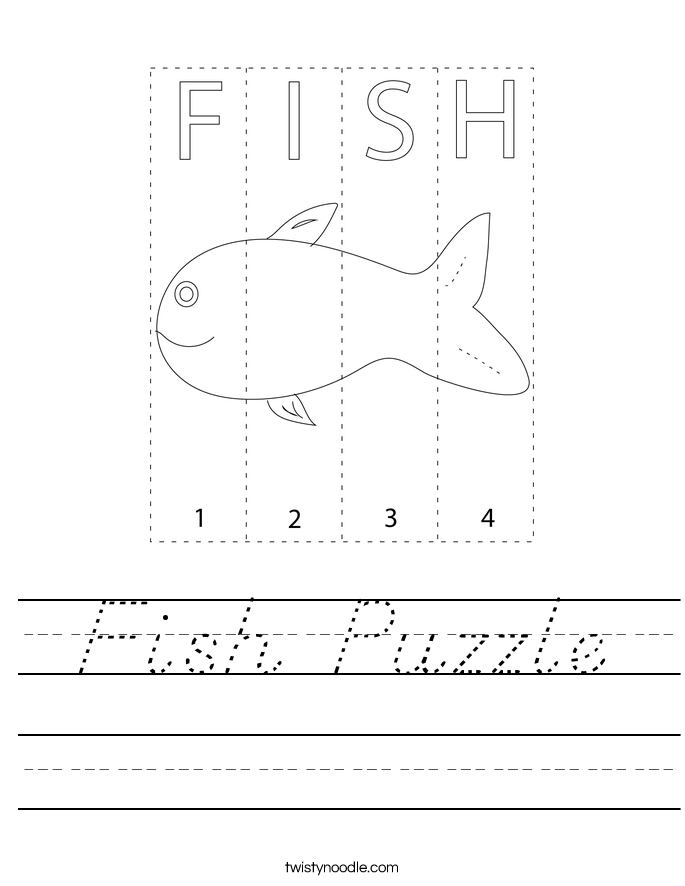 Fish Puzzle Worksheet