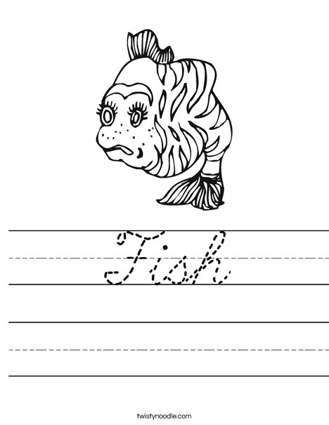 Fish Worksheet