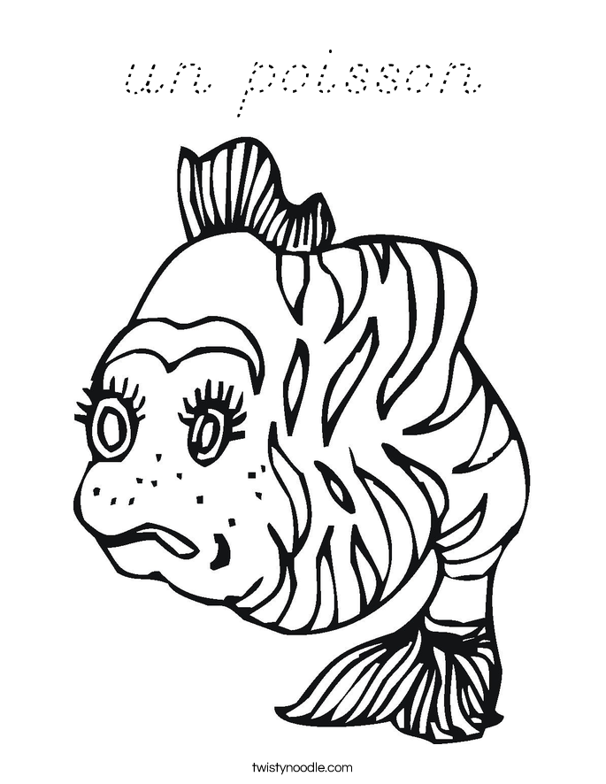 un poisson Coloring Page