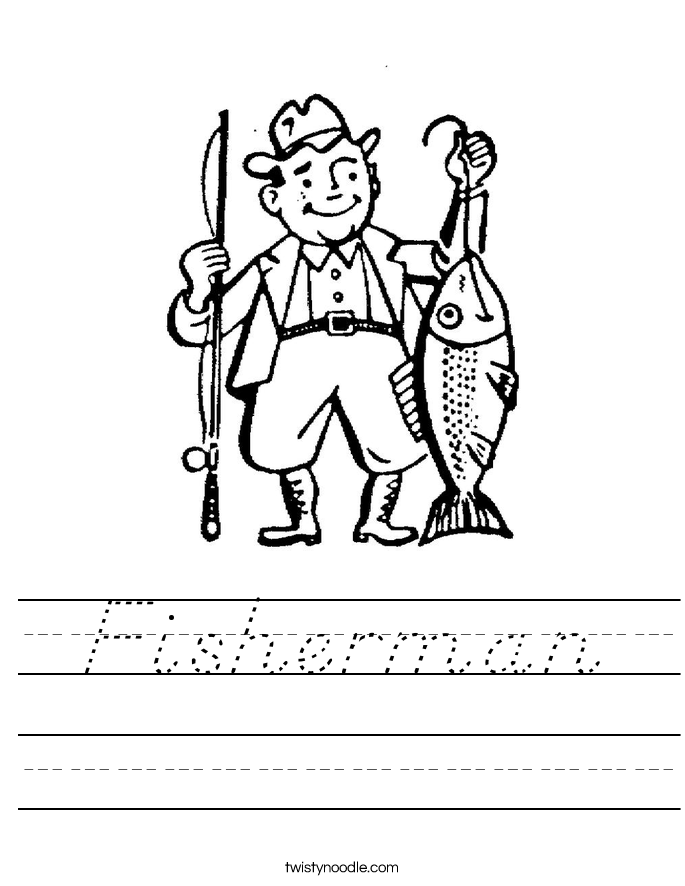 Fisherman Worksheet