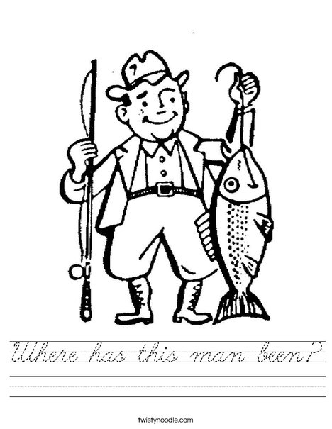 Fisherman Worksheet
