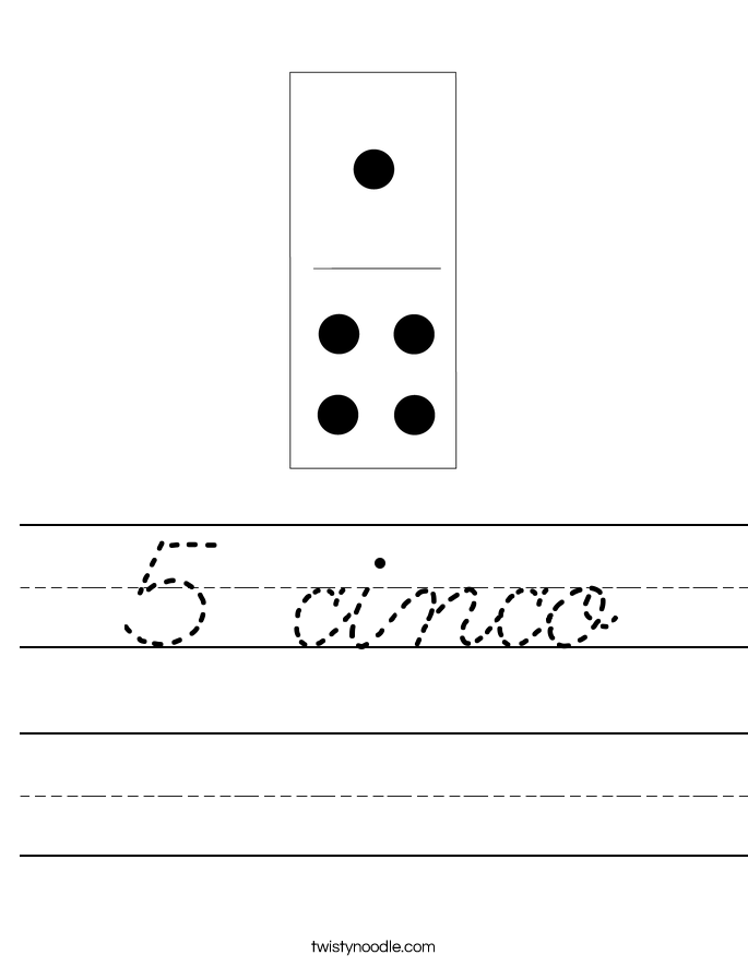 5 cinco Worksheet