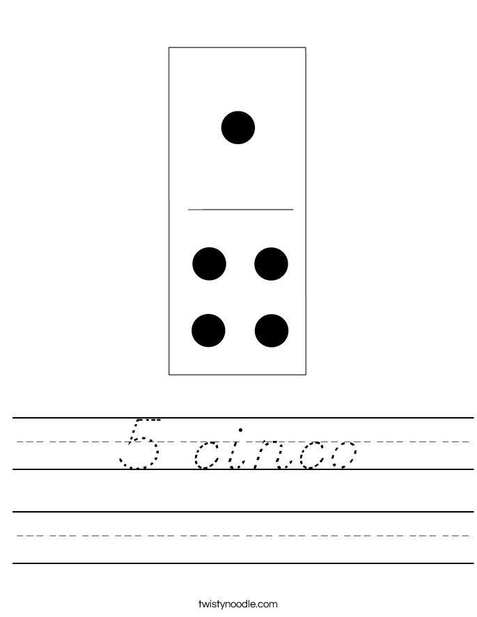 5 cinco Worksheet