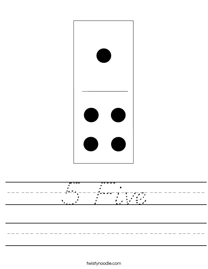 5 Five Worksheet