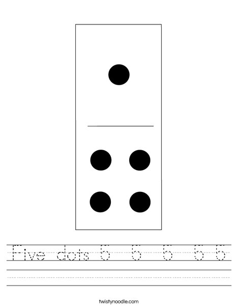 Domino Five Worksheet