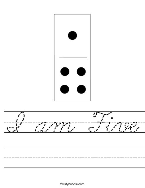 Domino Five Worksheet