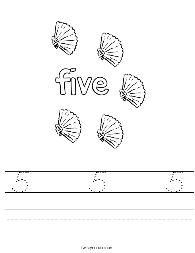 5     5     5 Worksheet