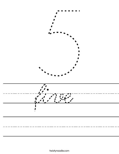 Five Worksheet