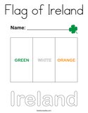 Flag of Ireland Coloring Page