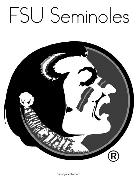 Florida State University Coloring Page