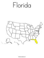 Florida Coloring Page